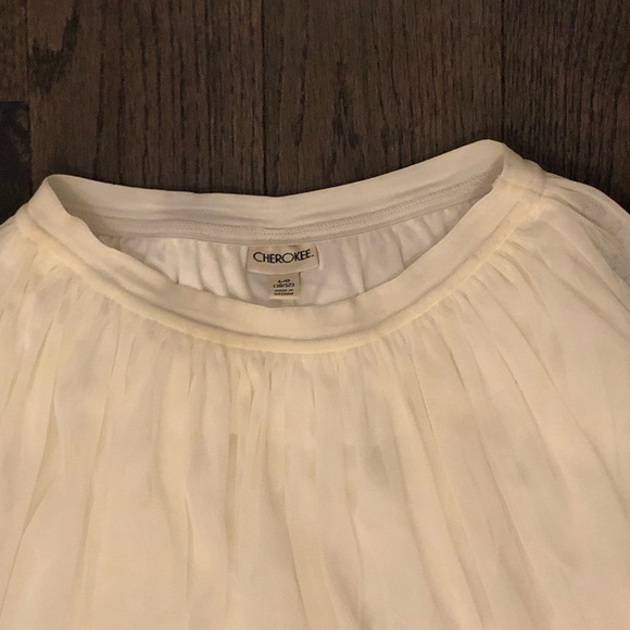 🔴 Fluffy, Tulle Occasion Cream & Gold Skirt - Picture 5 of 10